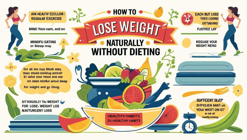 lose weight naturally, weight loss without dieting, natural fat loss tips, sustainable weight loss 2025