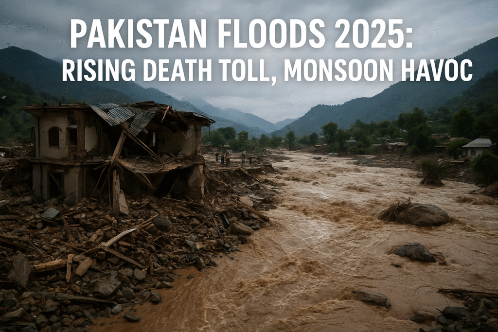 Pakistan floods 2025, monsoon floods Pakistan, cloudburst Buner, Pakistan flood death toll, KP flash floods