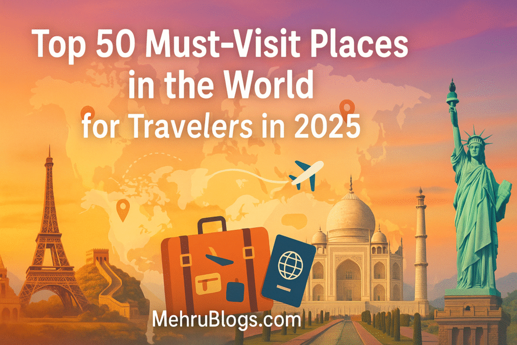 top travel destinations 2025, must-visit places in the world, best places to visit in 2025, travel bucket list 2025, world travel guide