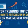 trending topics 2025, article writing ideas 2025, AI trends 2025, sustainable living 2025, health and wellness trends, pop culture 2025, sports trends 2025, political topics 2025, education trends 2025, lifestyle trends 2025