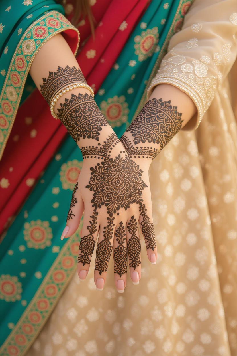 Best Mehndi Designs For Wedding In Pakistan 2025,Pakistani wedding mehndi, bridal henna designs, minimalist mehndi, Arabic mehndi