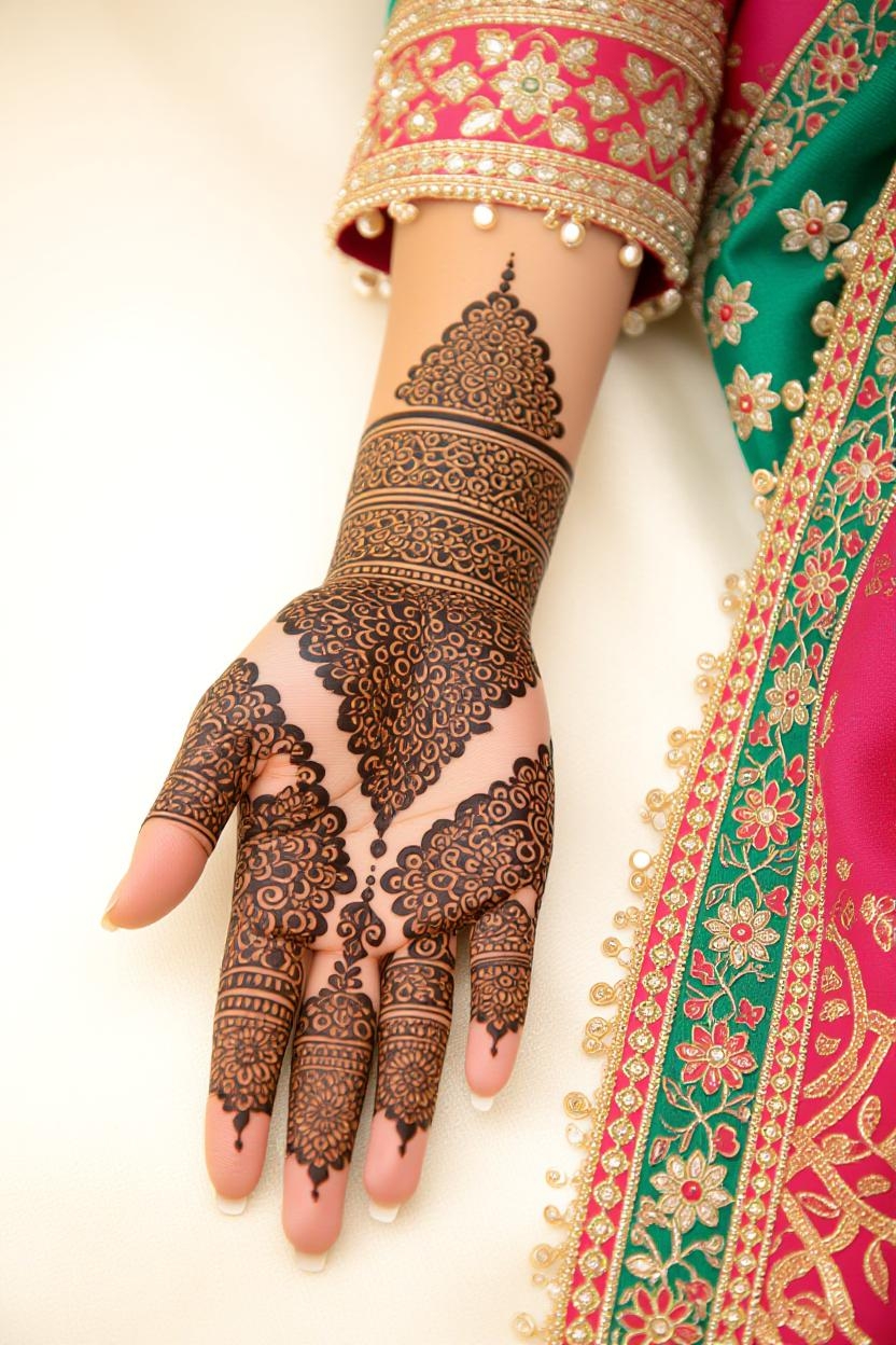 Best Mehndi Designs For Wedding In Pakistan 2025,Pakistani wedding mehndi, bridal henna designs, minimalist mehndi, Arabic mehndi