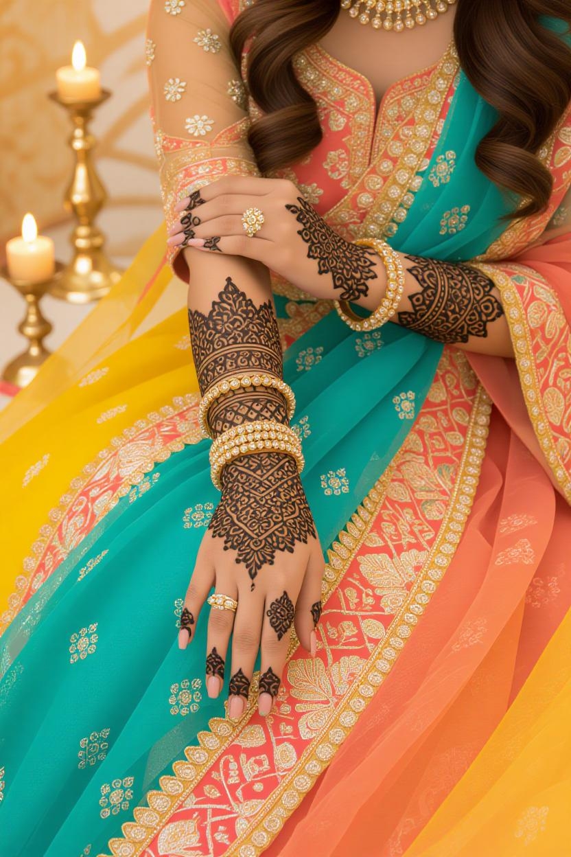 Best Mehndi Designs For Wedding In Pakistan 2025, Pakistani wedding mehndi, bridal henna designs, minimalist mehndi, Arabic mehndi