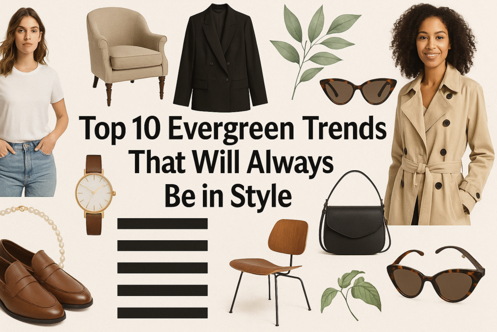 Top 10 Evergreen Trends That Will Always Be in Style 3 evergreen trends, timeless style, classic fashion trends, wardrobe essentials, always in style