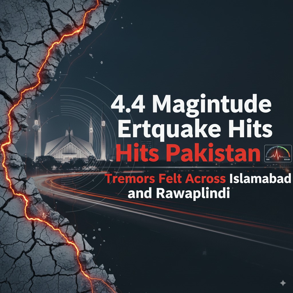 Pakistan earthquake 2025, 4.4 magnitude earthquake, Islamabad tremors, Rawalpindi earthquake, Afghanistan border quake, seismic activity Pakistan