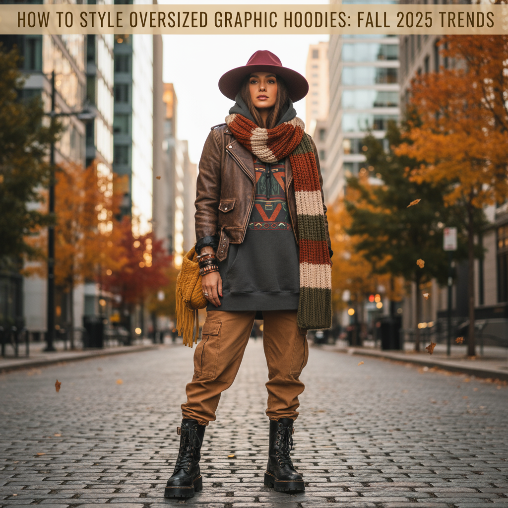 How to Style Oversized Graphic Hoodies with Fall 2025 Layers:  Trendy Tips