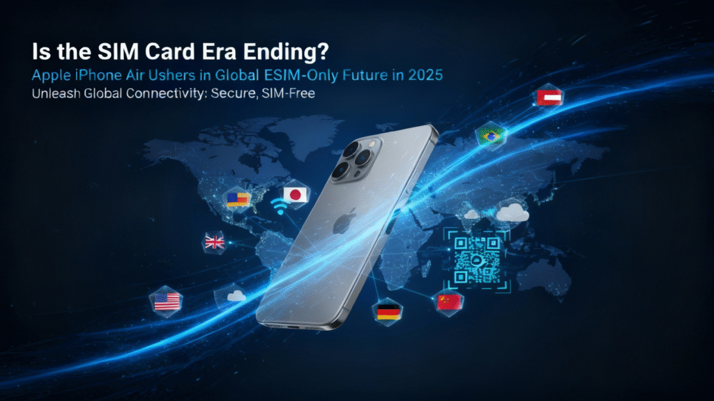 eSIM technology 2025, iPhone Air eSIM only, end of physical SIM cards, Apple eSIM adoption, eSIM vs SIM card