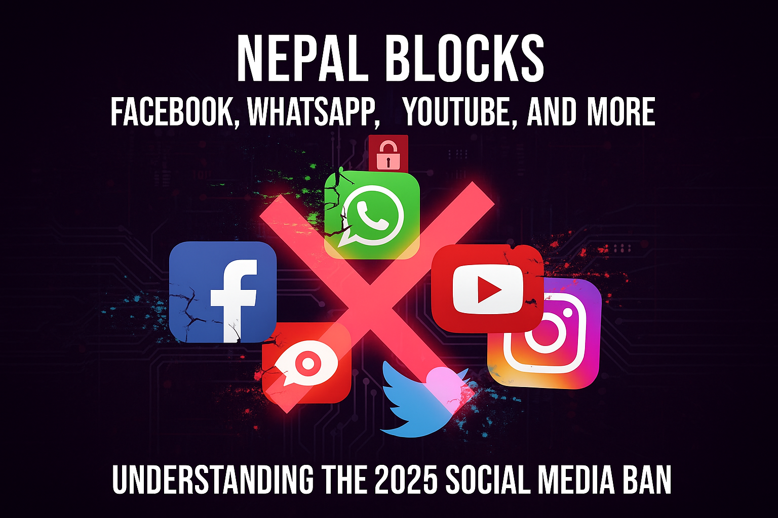 Nepal social media ban, Facebook ban Nepal, WhatsApp ban Nepal, YouTube ban Nepal, X ban Nepal, social media regulation, 2025 Nepal news