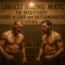 longest boxing match, Jack Burke, Andy Bowen, 1893 boxing fight, New Orleans boxing, boxing history, endurance sports, historic sports events