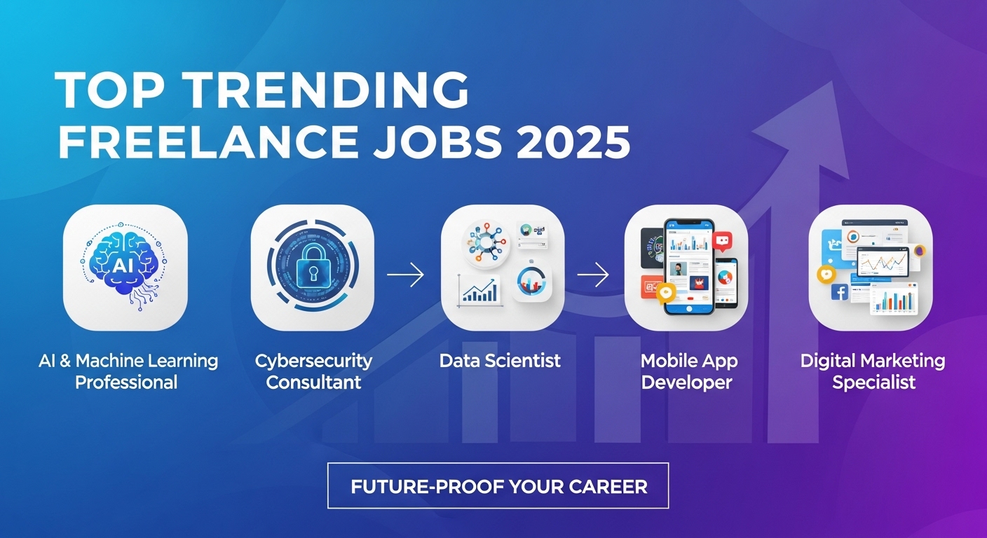 Top Trending Freelance Jobs 2025 Banner