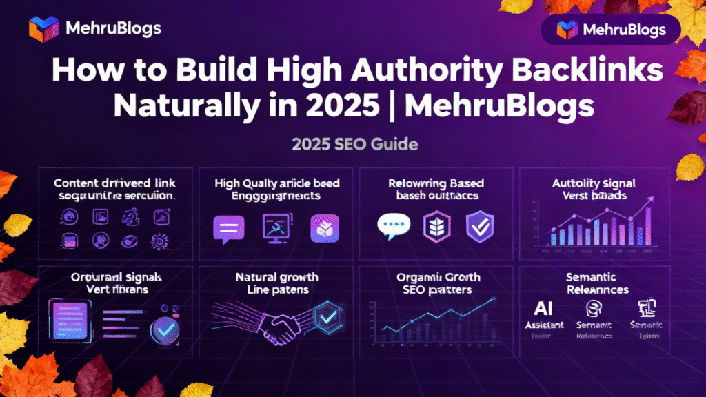 How to Build High Authority Backlinks Naturally in 2025