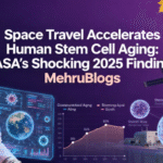 Space Travel Accelerates Human Stem Cell Aging: NASA's Shocking 2025 Findings spaceflight stem cell aging, NASA stem cells study, hematopoietic stem cells space, SpaceX missions 2021-2023, DNA damage space, accelerated aging space, Pakistan space research