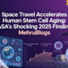 Space Travel Accelerates Human Stem Cell Aging: NASA's Shocking 2025 Findings spaceflight stem cell aging, NASA stem cells study, hematopoietic stem cells space, SpaceX missions 2021-2023, DNA damage space, accelerated aging space, Pakistan space research