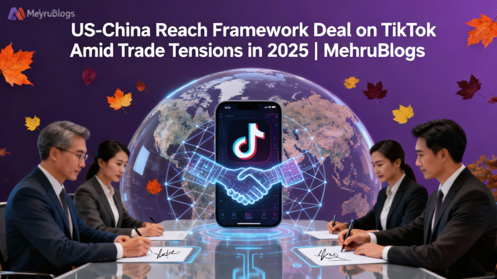 United State-China Reach Framework Deal on Trade tensions tiktok amid in 2025