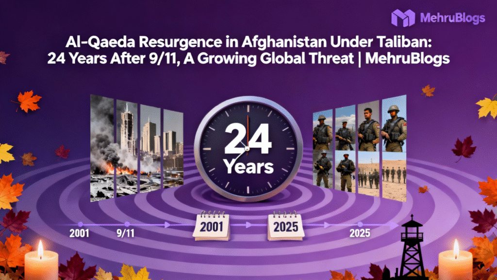 Al-Qaeda resurgence Afghanistan, Taliban Al-Qaeda alliance, Saif al-Adel Al-Qaeda leader, TTP activities Afghanistan, ISIS-Khorasan Taliban ties, 9/11 24 years later, global terrorism threat 2025, counterterrorism Afghanistan, Hamza bin Laden, Pakistan security threats
