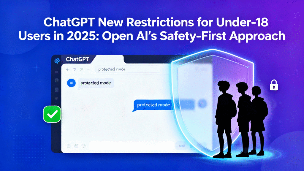 ChatGPT restrictions 2025, Open AI under-18 rules, ChatGPT safety features, parental controls ChatGPT, AI privacy policies