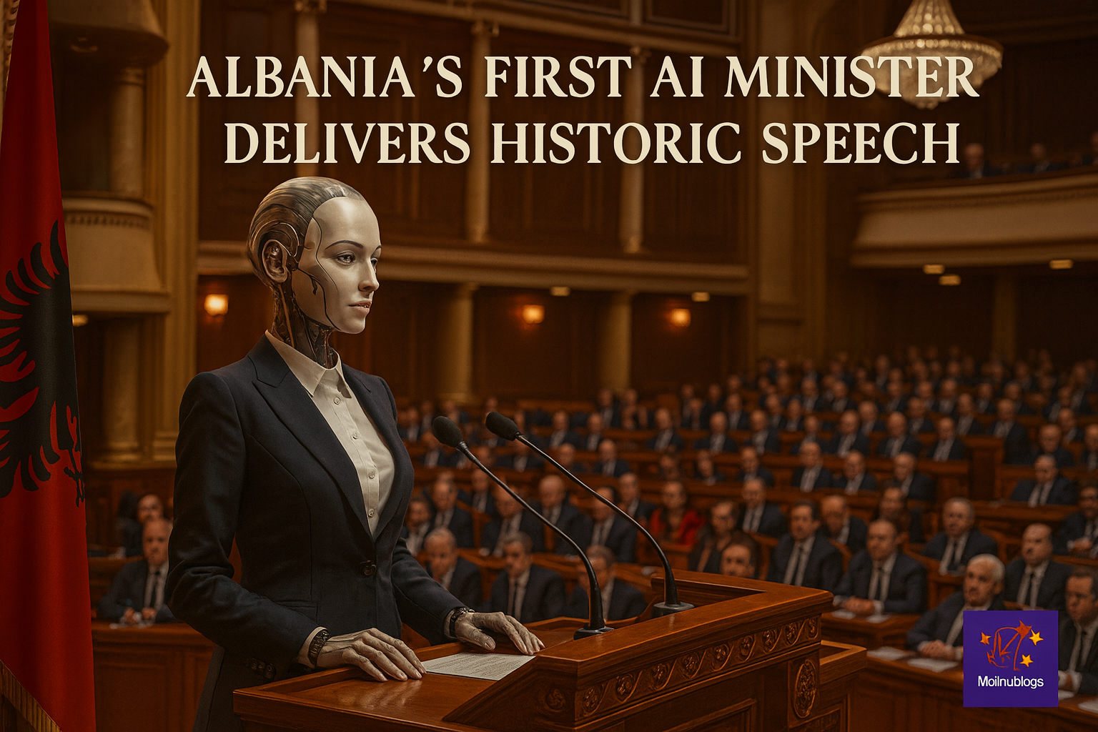 Albania’s First AI Minister Diela Delivers Historic Speech to Parliament