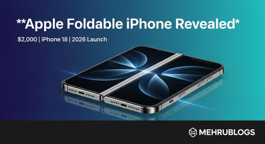 Apple foldable iPhone, foldable iPhone price 2026, Apple foldable phone features, iPhone 18 foldable, titanium chassis iPhone, Apple vs Samsung foldable, foldable smartphone trends 2025, Apple China manufacturing, Mark Gurman Apple leaks, iPhone Air foldable prototype