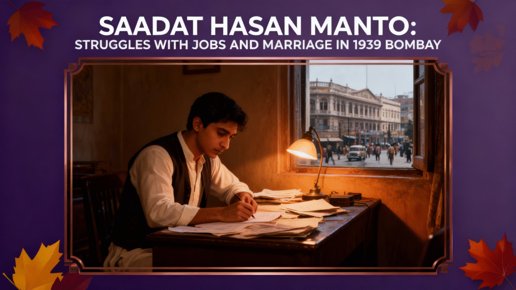 Saadat Hasan Manto Life Story: Struggles with Jobs and Marriage in 1939 Bombay | Nokri aur Shadi Insights 3 Saadat Hasan Manto